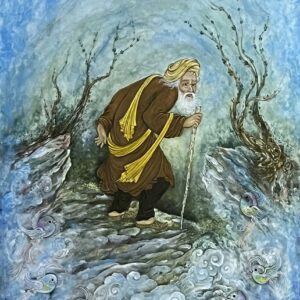 تابلو معرق پیرمرد عاشق